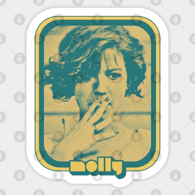 Molly Ringwald / 80s Retro Fan Design Sticker by DankFutura